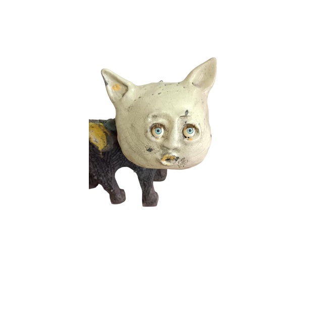 Jean Linard (1931-2010) in Neuvy-Deux-Clochers – Henrichemont, raku enamelled cat sculpture, signed and dated 2005. This...