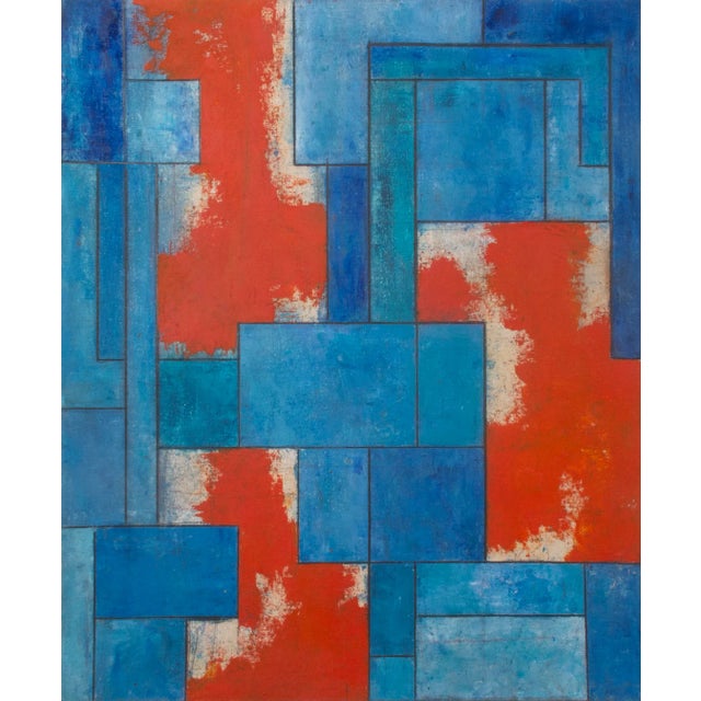 Contemporary Abstract Geometric Painting For Sale