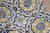 Yellow 17th Century Portuguese Antique Tiles Set of 40 Blue, Yellow & White Geometric Floral For Sale - Image 8 of 18