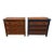 Vintage Palecek Woven Rattan Nightstand / Accent Chest, 2 Pieces For Sale