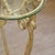 Round Side Table with Glass and Metal Frame For Sale - Image 4 of 10