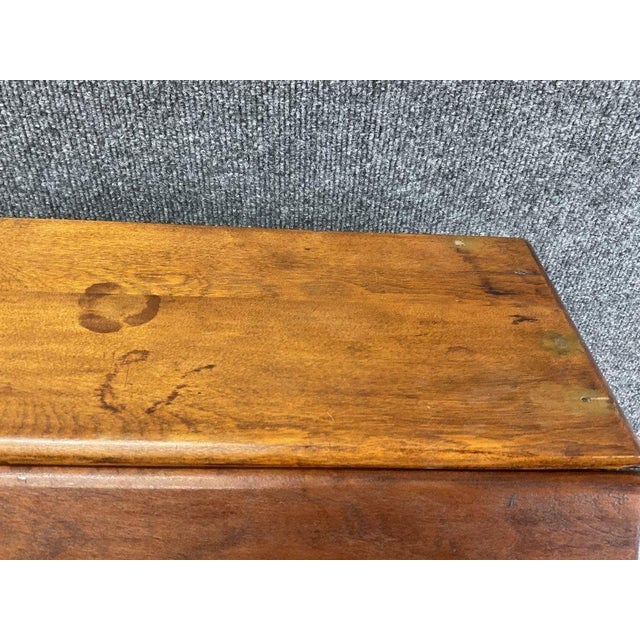 Wood Antique 19th Century French Secretary Desk | Hand-Carved Solid Wood Writing Desk For Sale - Image 7 of 8