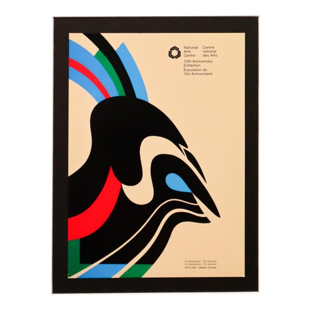 2002 Canadian Exhibition Postcard, "Centre National Des Arts" From 1979 Canadian Exhibition Poster, Vittorio Fiorucci For Sale