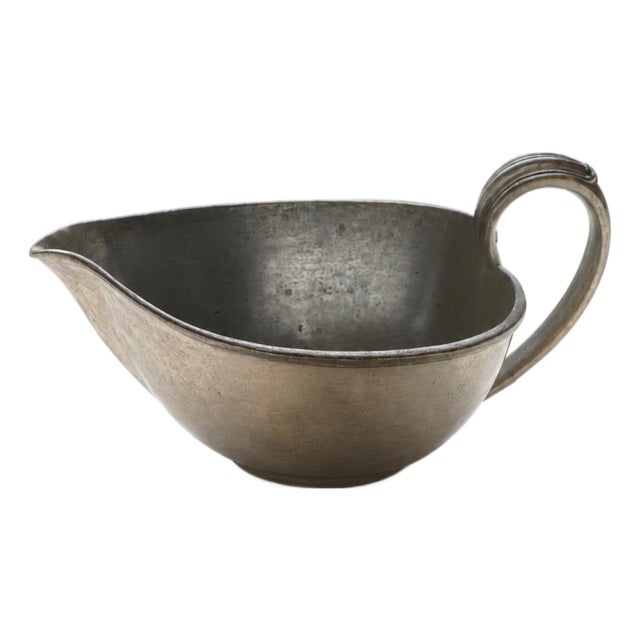 Art Deco Pewter Sauce Boat by Just Andersen, 1930s For Sale