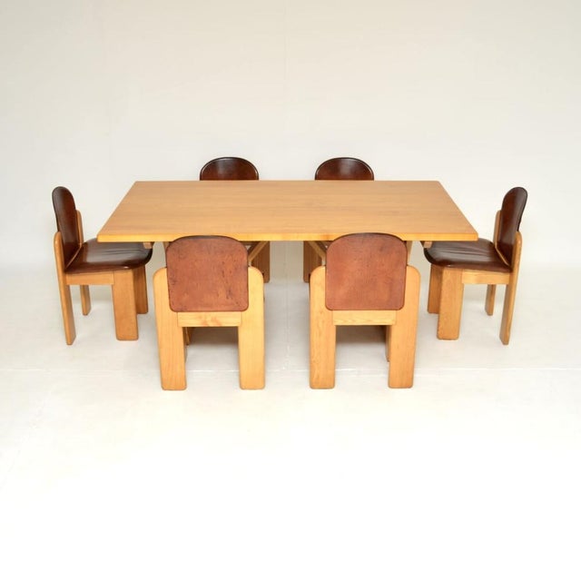 Vintage Italian Dining Table and Chairs from Silvio Coppola, 1970, Set of 7 For Sale - Image 17 of 17