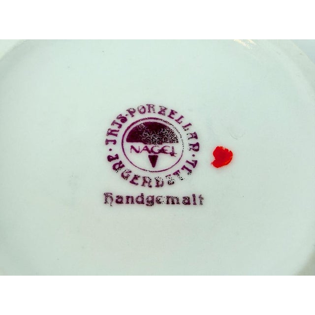 Cream Jugendstill Iris Porcelain Vase by Nagel, 1900s For Sale - Image 8 of 13