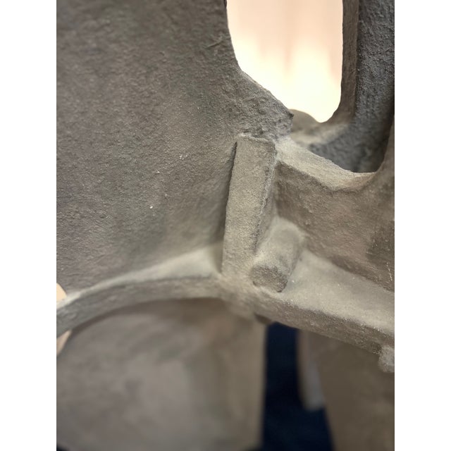 Paint Abstract Constructivist Table Sculpture in Paint & Compressed Wood by Ponzio IV, 1976 For Sale - Image 7 of 9