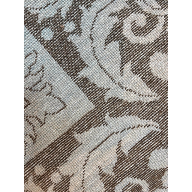 Oushak Carpet , 10'6" X 14'5" For Sale - Image 4 of 5