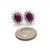 Traditional Natural Ruby Diamond Earrings 14k Gold 4.04 TCW Certified For Sale - Image 3 of 11