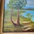 Vintage Original Acrylic Framed Still Life Painting Landscape Serene Yucca Trees River For Sale - Image 10 of 18