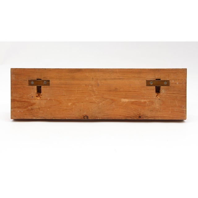 European Vintage Aluminum Triple Hook Wall Rack For Sale - Image 6 of 6