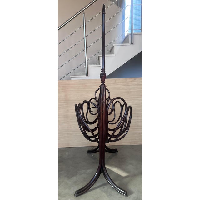 19th Century Viennese Jacob & Josef Kohn Attributed Bentwood Cradle For Sale - Image 9 of 18