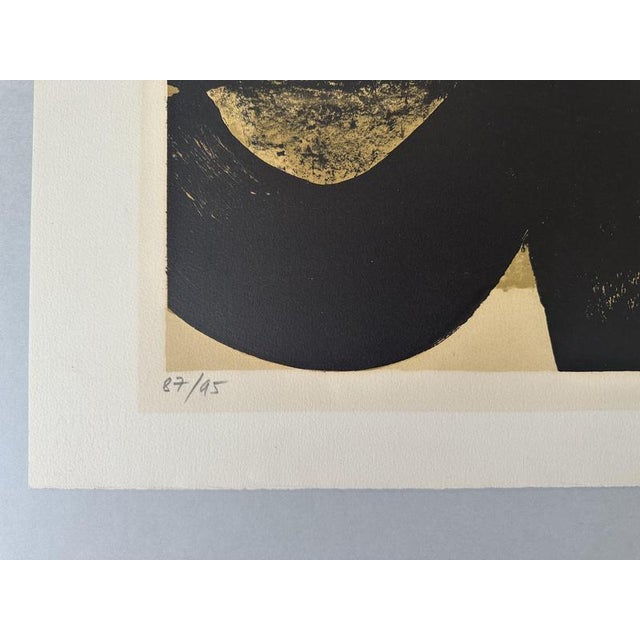 Pierre Soulages Lithograph No. 35, 1974 Signed and numbered in pencil 87/95 Sheet dimensions: 59 x 89.5 cm Illustration...