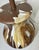 Mid Century Modern Brown White Drip Glaze Pottery Lamp For Sale In Phoenix - Image 6 of 12