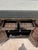 Mid 20th Century Vintage Chinese Black Lacquer Chinoiserie Sideboard W/ Hand-Painted Gilt Decoration For Sale - Image 5 of 15