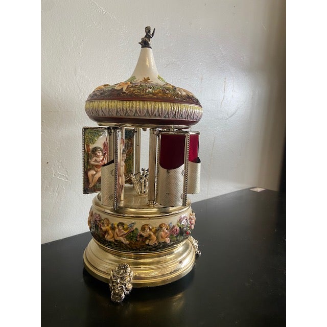 Vintage Reuge Musical Carousel For Sale - Image 4 of 11