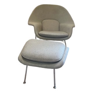 DWR Womb Chair & Ottoman For Sale