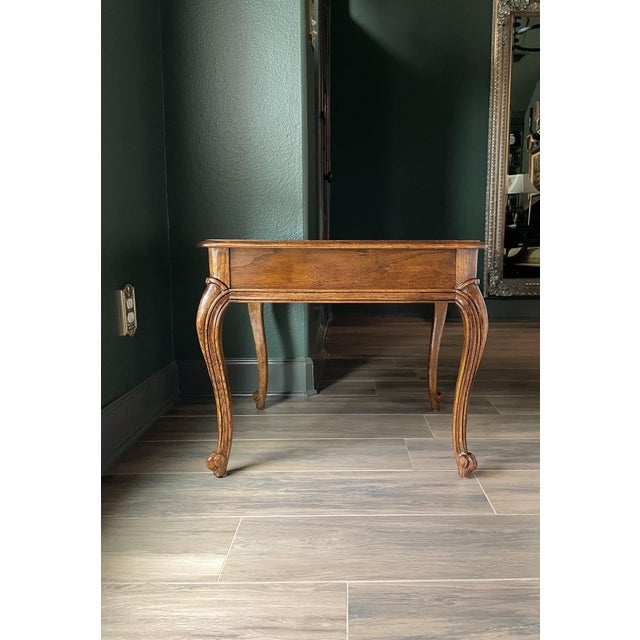French Provincial Century Furniture Burlwood French Provincial End Table With Drawer For Sale - Image 3 of 15