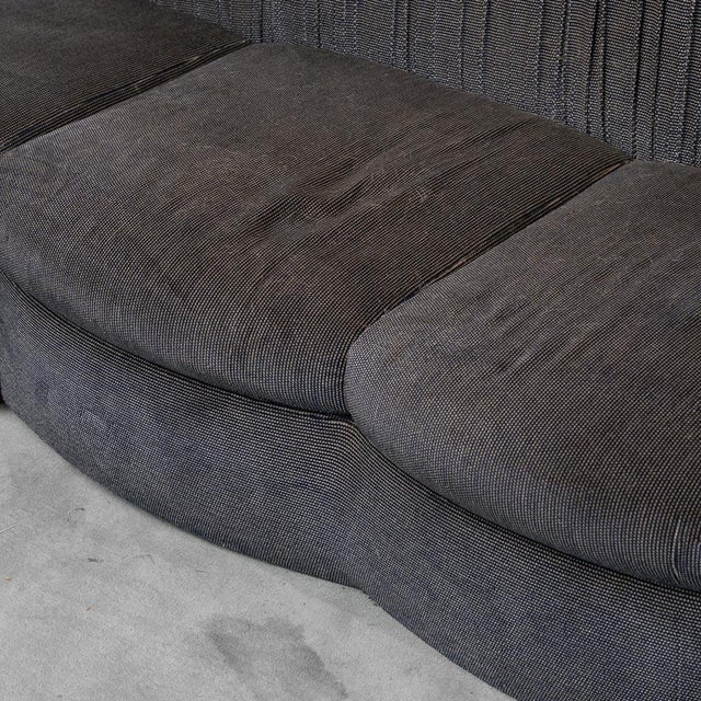 Blue 4-Seater Modular Sofa with 3 Modules in Fabric, 1970s, Set of 3 For Sale - Image 8 of 10