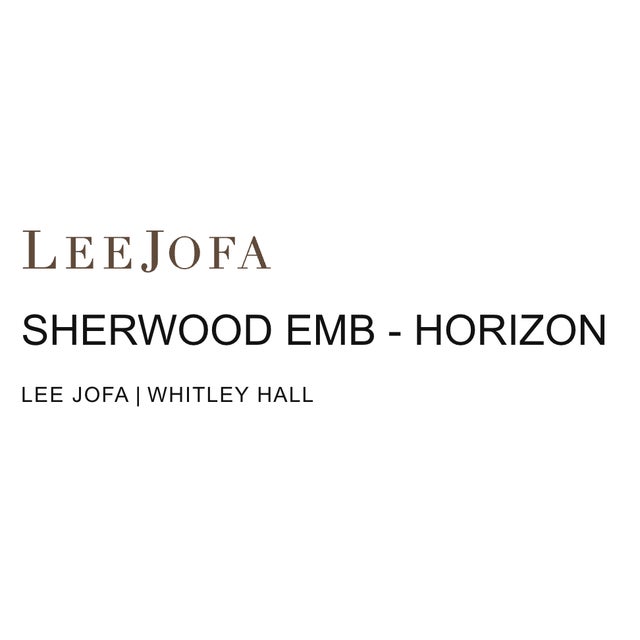 A stunning pair of custom 22" pillows featuring Lee Jofa Sherwood Embroidery in Horizon from the Whitley Hall collection....