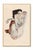 Lauren Ralph Lauren 1912 Vintage Nude Figure Art Print by Egon Schiele, Crouching Nude - 16" X 24" For Sale - Image 4 of 10