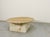 Ivory Italian Geometric Travertine Coffee Table, 1970s For Sale - Image 8 of 10