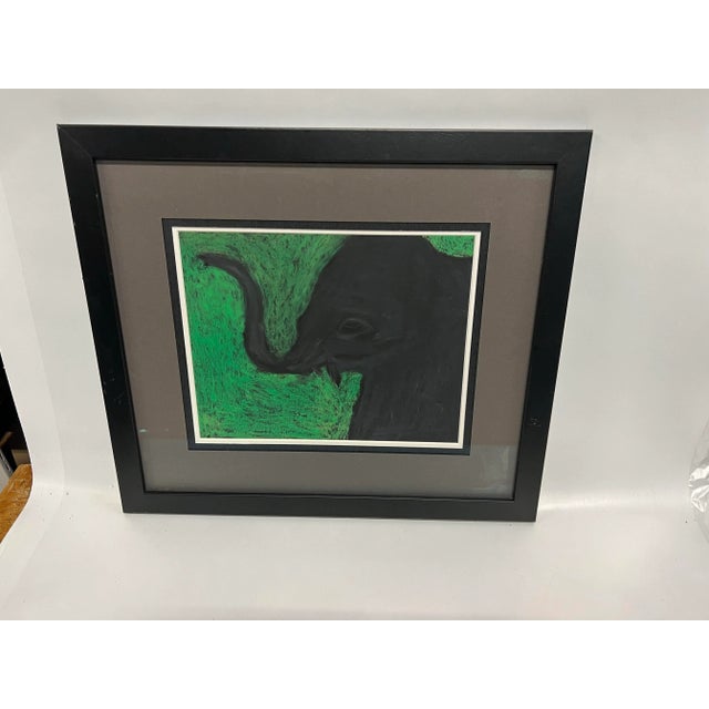 I love some green and black combo! And it’s an elephant to boot! The bold Charcoal black pops against the green foliage...