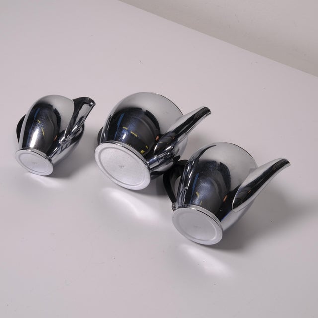 Bombè Coffee Maker and Milk Jug by Alfra Alessi, Italy, 1940s, Set of 3 For Sale - Image 10 of 12