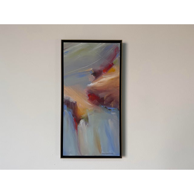 Abstract Eileen Walden Johnson Contemporary Expressionist Abstract Acrylic Painting on Canvas, Metal Framed For Sale - Image 3 of 12