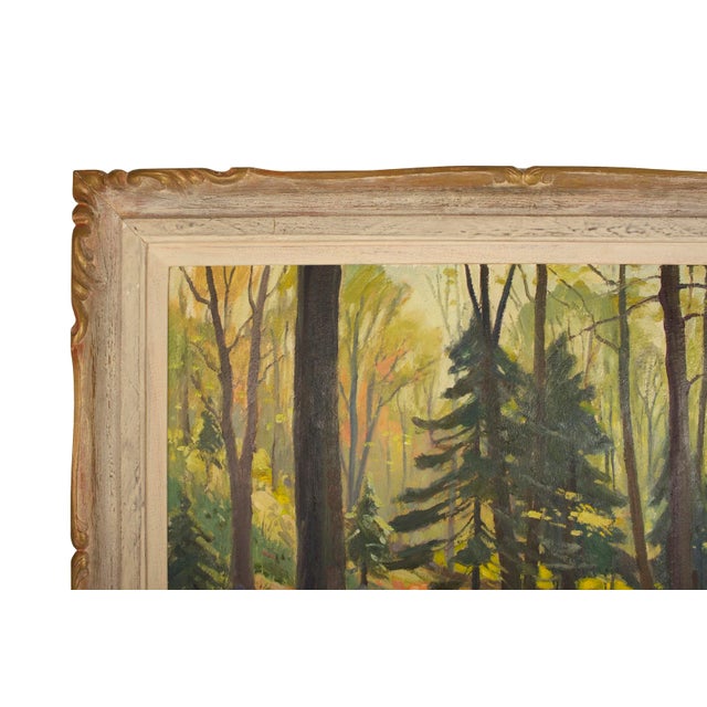 Original Frank Shirley Panabaker Painting Oil on Masonite For Sale - Image 4 of 11