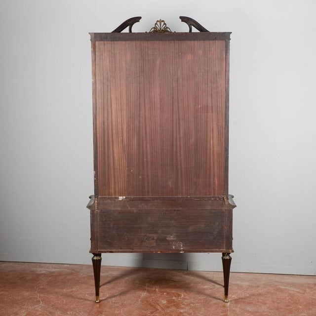 Brown Mid 20th Century Furred Display Cabinet For Sale - Image 8 of 18