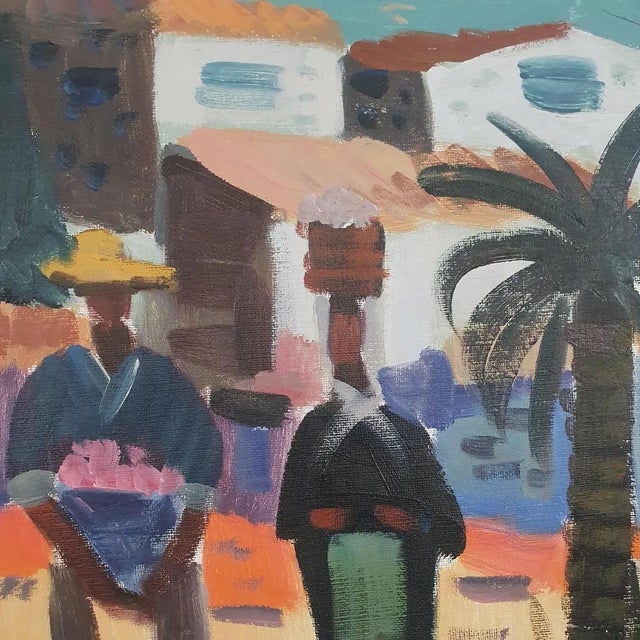 Mid-Century Modern Tage Gavik, Sitke Spain, 1960s, Oil on Canvas For Sale - Image 3 of 18