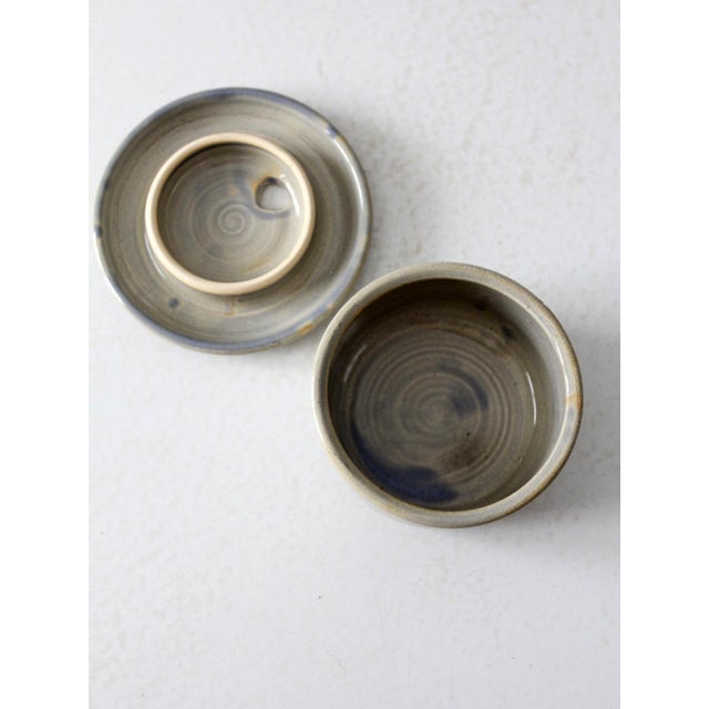 Ceramic Vintage Studio Pottery Jar For Sale - Image 7 of 9