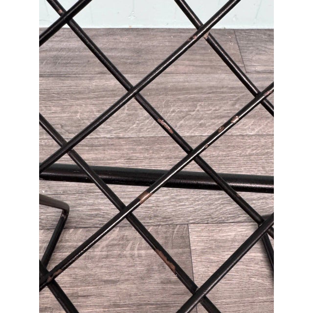 Metal Black Metal Armchair in the style of Harry Bertoia for Knoll Inc. / Knoll International, 1970s For Sale - Image 7 of 18