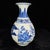 Art Deco Vintage Blue and White Porcelain Yuhuchun Vase With Figural Scene For Sale - Image 3 of 8