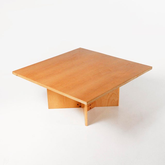 Contemporary 70s Wooden Coffee Table, 1970s For Sale - Image 3 of 9