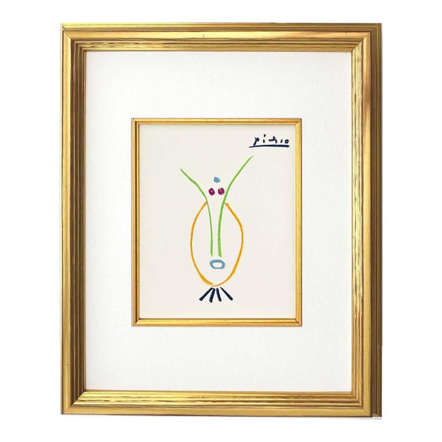 1960s Picasso Lithograph 103 Between Anger and Death Framed For Sale