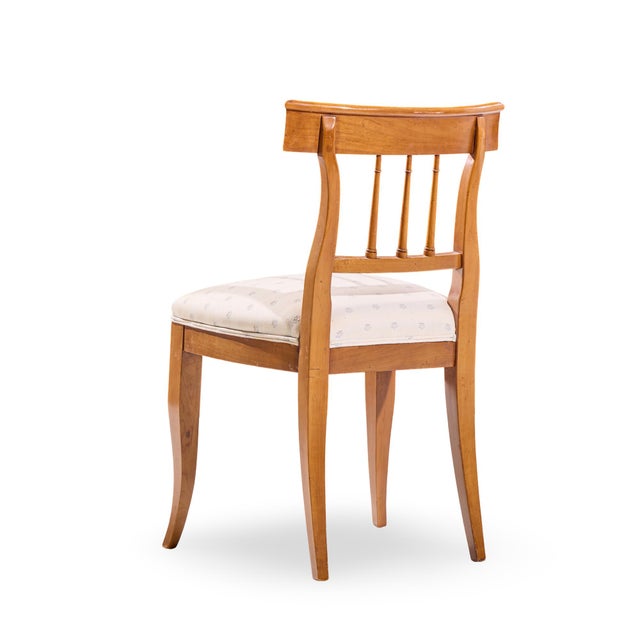 Brown Kindel Furniture French Regency Solid Cherry Wood Dining Side Chairs - Pair For Sale - Image 8 of 12