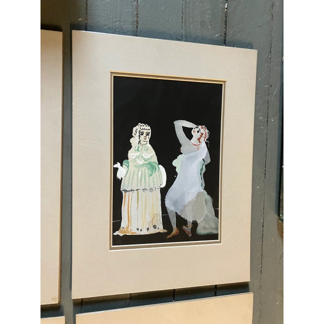 1950’s Original Gallery Wall Collection Pochoir Prints After Andre Derain Salome Series -Set of 9 For Sale - Image 4 of 12