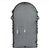Early 20th Century Antique Cast Iron Art Nouveau Style Etched Arched Mirror For Sale - Image 5 of 11