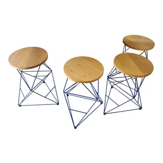 Eric Trine Octahedron Stools - Set of 4 For Sale