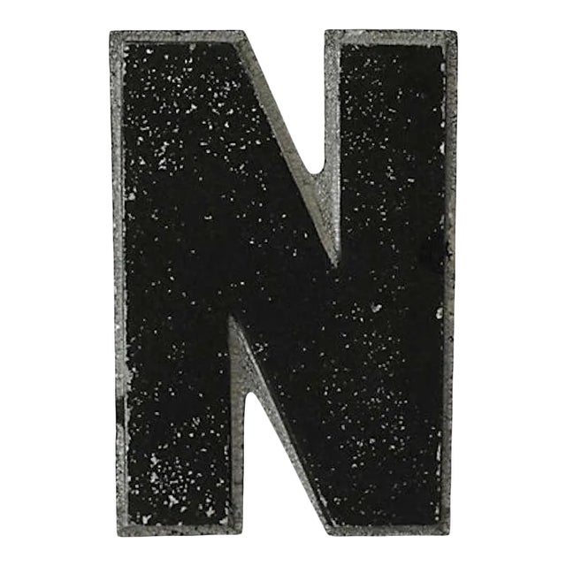 Vintage Metal Drive-In Letter N For Sale