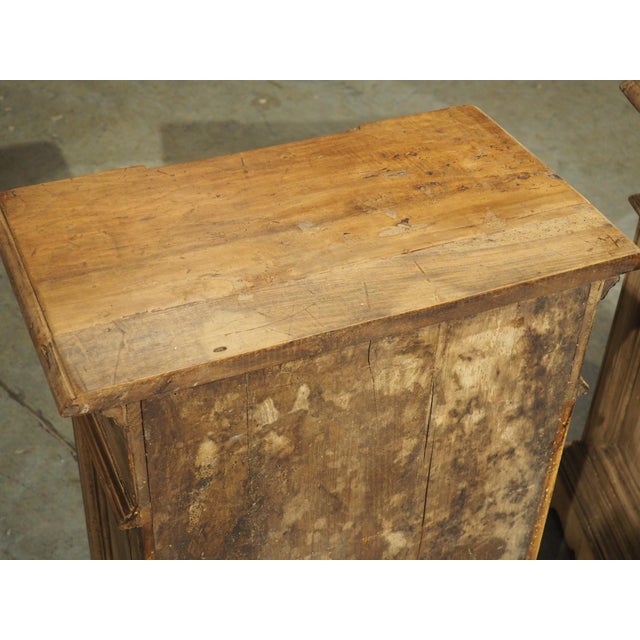 Pair of 19th Century Tuscan Walnut Nightstands For Sale - Image 13 of 18
