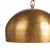 A modern statementworthy pendant with a lightly pounded textured metal dome shade. Finished in a warm champagne tone, this...