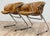 Vintage Mid Century Modern Flynn dining chair designed by Gastone Rinaldi and produced by Thema. Chromed metal mesh frame...