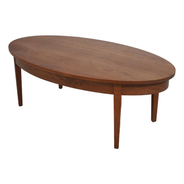 Thomas Moser Oval Cherry Studio Crafted Coffee Table For Sale