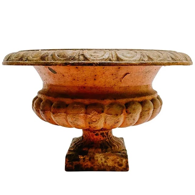 Early 20th Century Antique French Cast Iron Planters - a Pair For Sale - Image 5 of 12