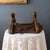 Brown Primitive Wooden Pack Saddle With Leather Straps and Iron Rings For Sale - Image 8 of 16