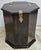 South East Asian Octogonal Hardwood Brass Hinged Storage Side Table Cabinet For Sale - Image 4 of 6