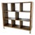Modern Zebrawood Cubby Shelf With Chrome Sled Base, Fits Vinyl Records For Sale
